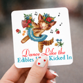 Dance Like the Edibles.. Cute Vintage Cat 3 x 3 Metal Magnet