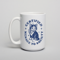 Certified Menace Vintage Cat Ceramic Coffee Mug
