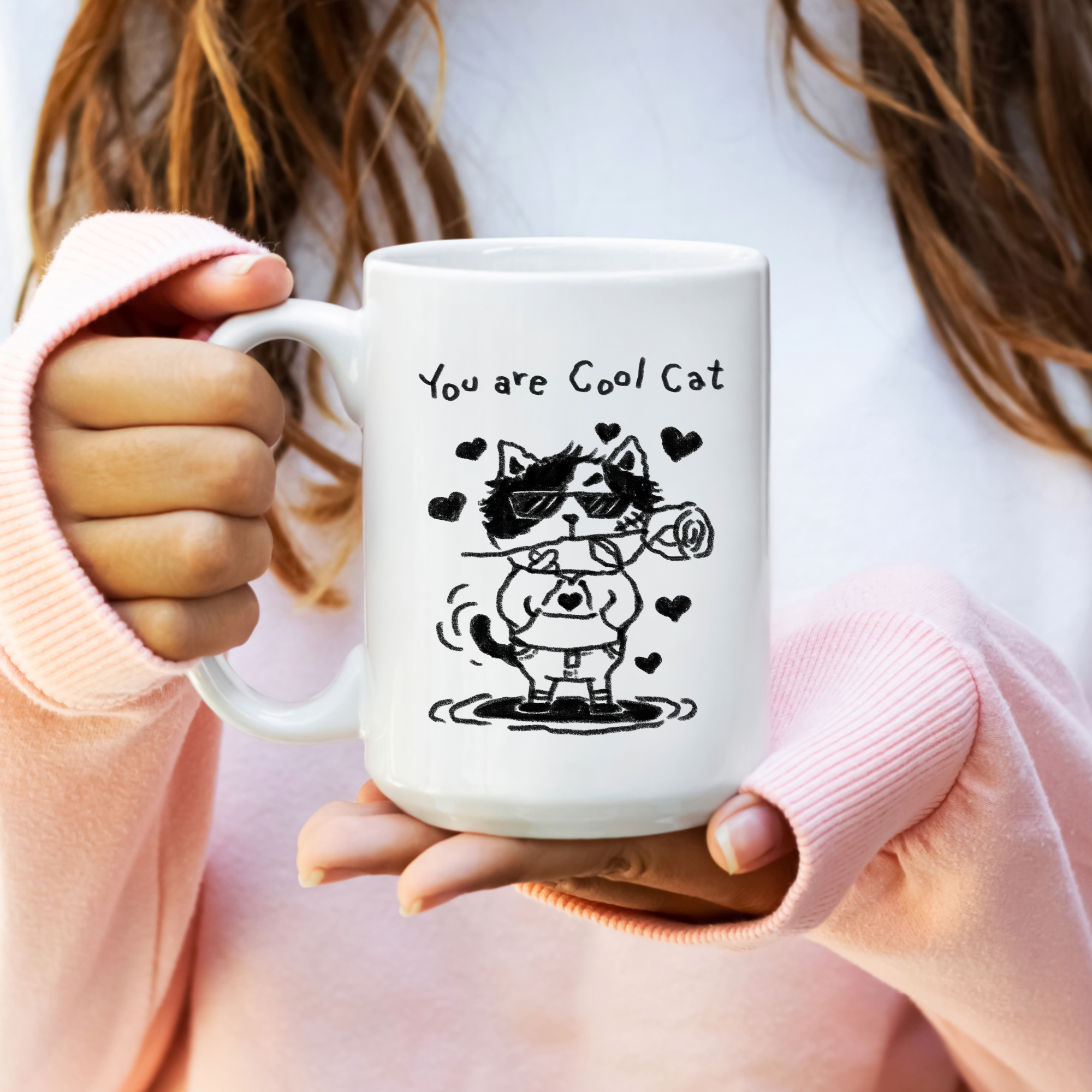 You are Cool Cat Ceramic Mug - Dishwasher Safe by Handsome Sam's