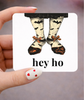 Funny Goth Stockings Halloween 3 x 3 Metal Magnet