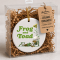 Friendship Gift Ceramic Ornament | Frog & Toad Book Lover