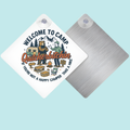 Camp Quitcherbitchin, Suction Cup Metal Window Sign