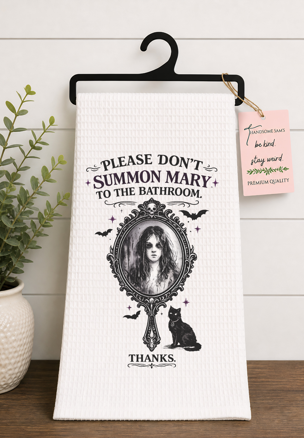 Bloody Mary Fall Décor Halloween Tea Towel Hand Towel Design