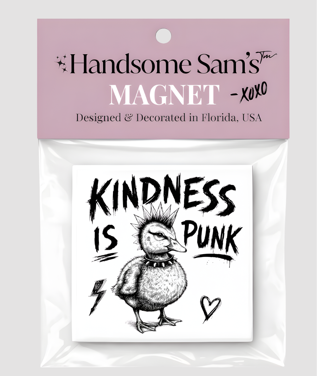 Kindness is Punk 3 x 3 Magnet