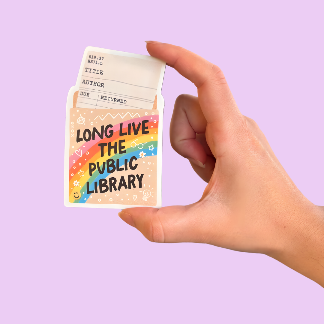 Long Live the Public Library Indoor/outdoor 4 x 4 Magnet