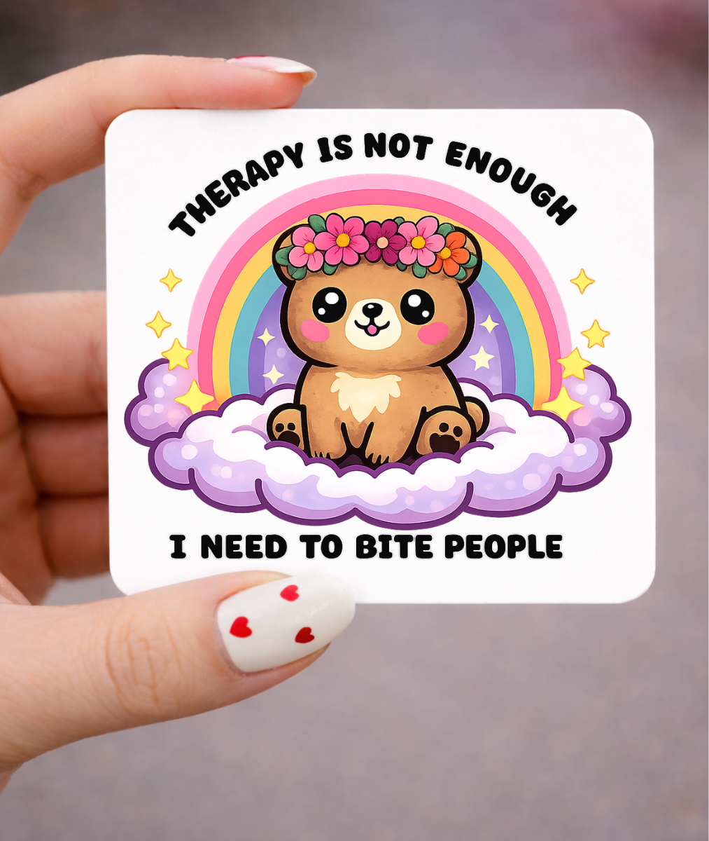 Therapy Is Not Enough, 3 x 3 Metal Magnet