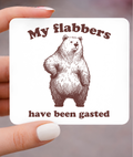 Big Bear Flabbers Gasted Metal 3 x 3 Magnet