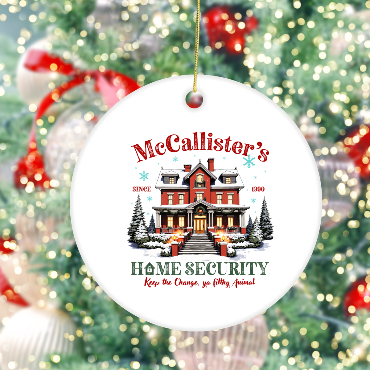 Funny Christmas Ceramic Ornament | McCallister's Christmas