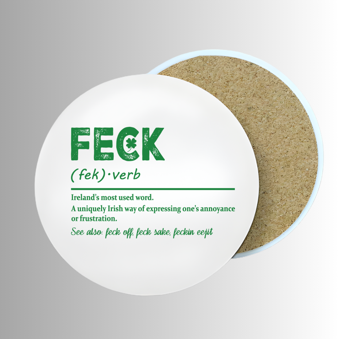 Ceramic Coaster Glossy 4x4 - Irish F Word Definition
