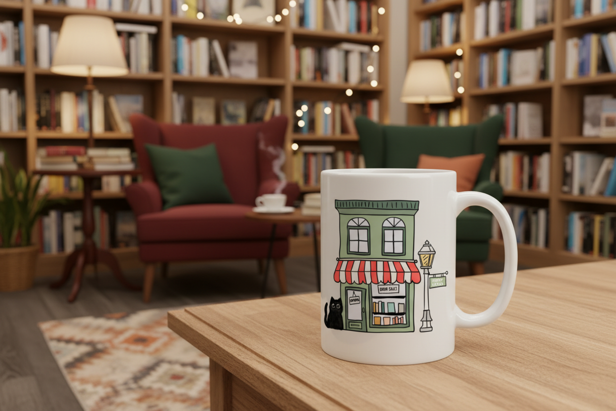 Shop Small Shop Local Cute Cat Boutique Ceramic Coffee Mug