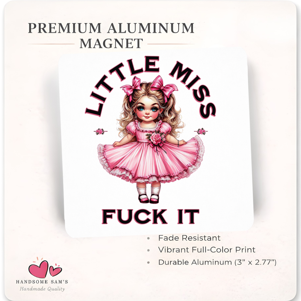 Little Miss, 3 x 3 Magnet