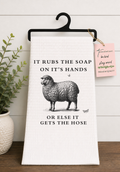 Vintage Lamb Tea Towel Hand Towel With Sarcastic Design