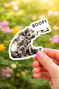 Cute Bear Boop Die Cut Vinyl Sticker - Waterproof