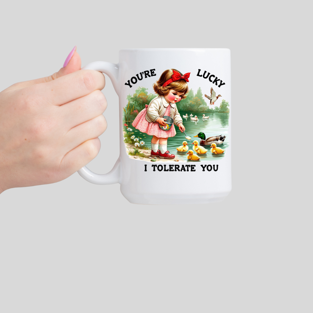 I Tolerate You, Loon Coffee Mug - Dishwasher Safe