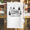 IWISHABITSH WOODS, Land of Audacity  Tea Towel