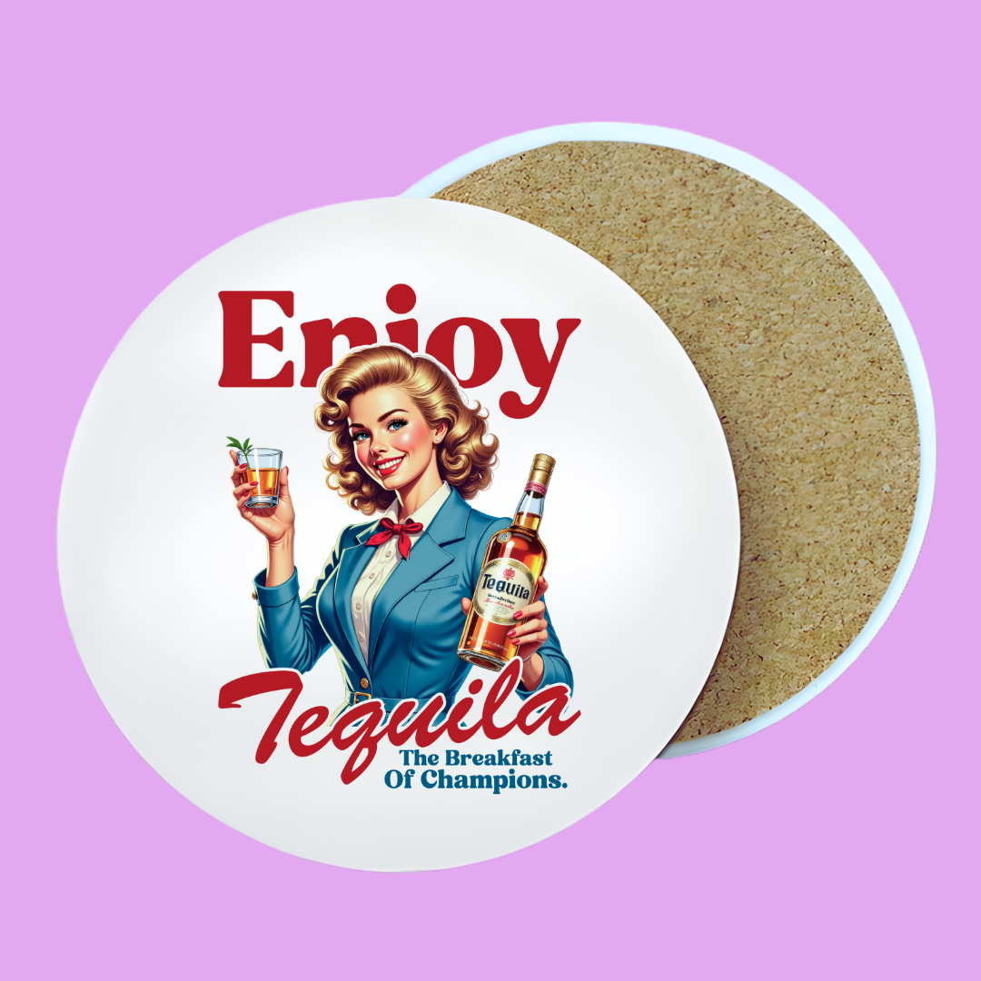 Breakfast of Champions, Glossy 4x4 Ceramic Coaster