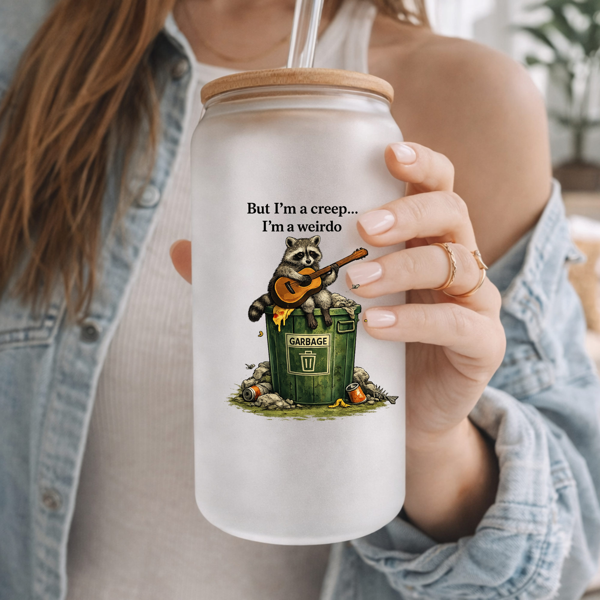 I’m a Weirdo” Frosted Can Glass – 16 oz by Handsome Sam's by Handsome Sam's Novelties
