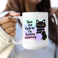 Knitting Crochet Cat Gift Coffee Mug
