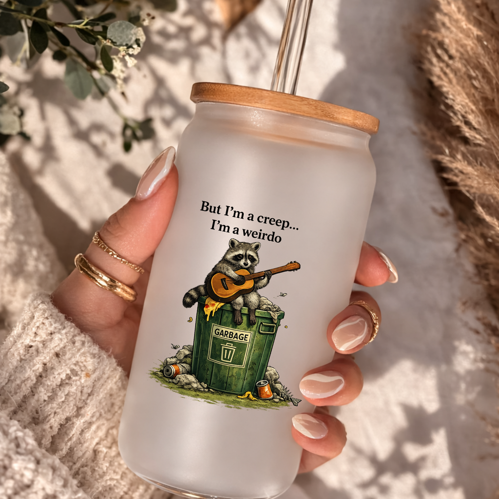 I’m a Weirdo” Frosted Can Glass – 16 oz by Handsome Sam's