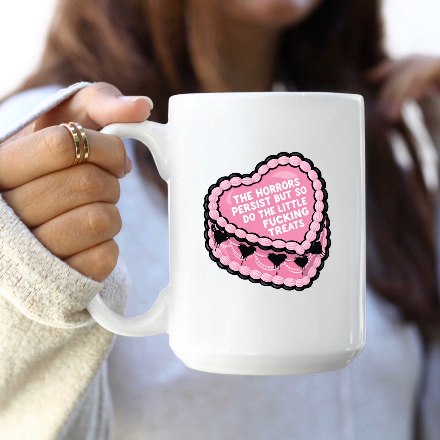 The Horrors & Treats Persist Coffee Mug