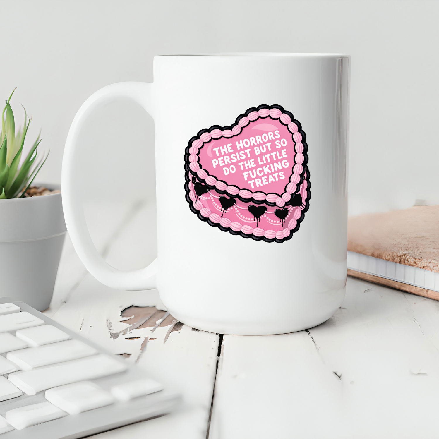 The Horrors & Treats Persist Coffee Mug