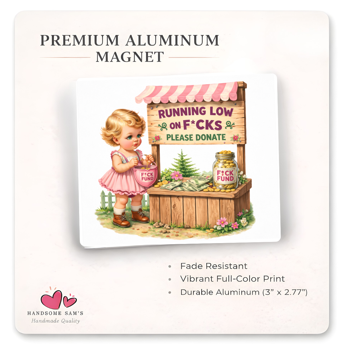 Running Low - 3x3 Magnet