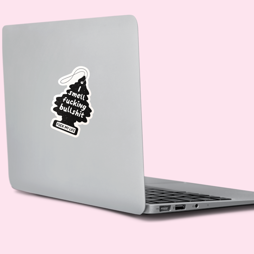 Tree shaped 3 x 3 Waterproof Vinyl Sticker 3 x 3 Waterproof Vinyl Sticker