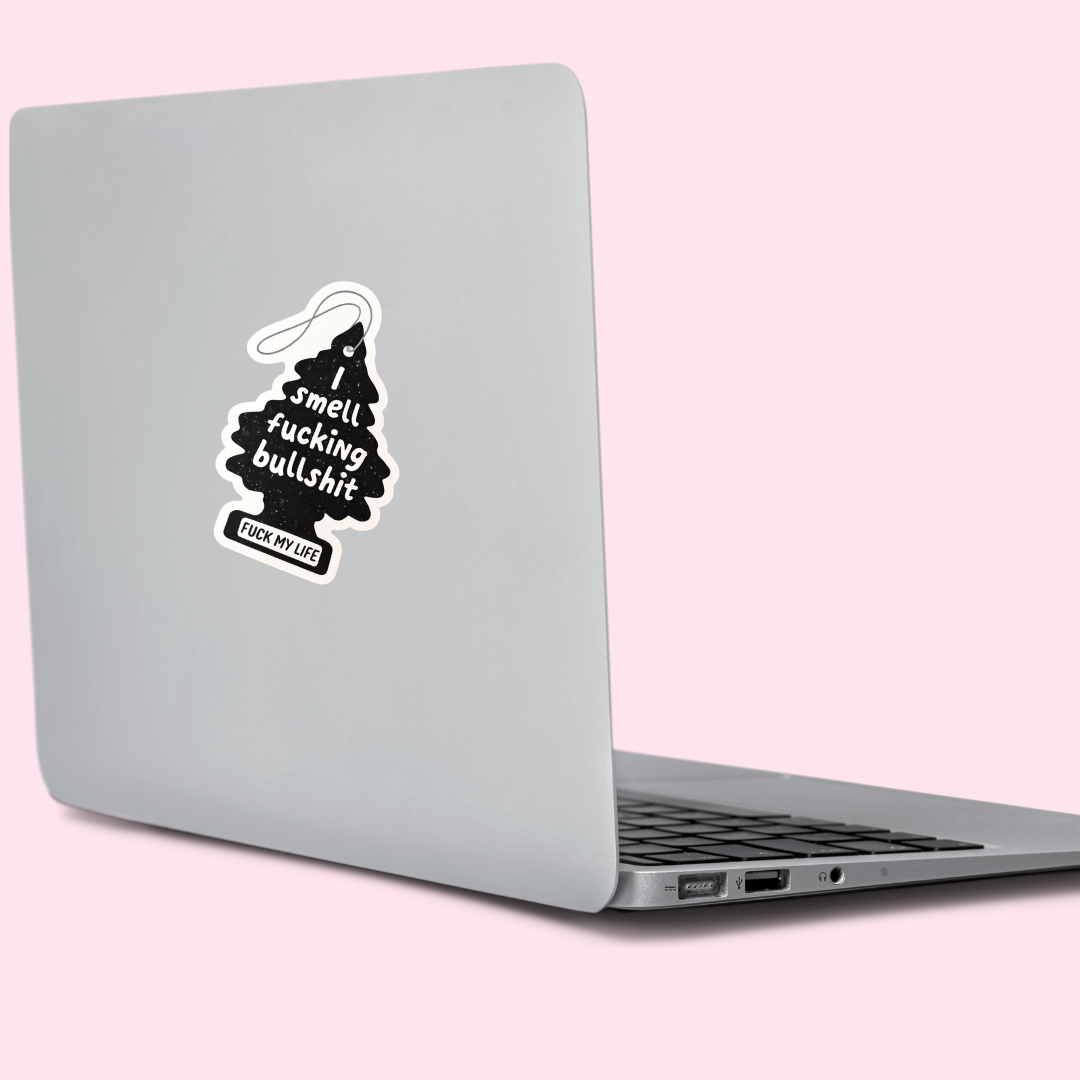 Tree shaped 3 x 3 Waterproof Vinyl Sticker 3 x 3 Waterproof Vinyl Sticker