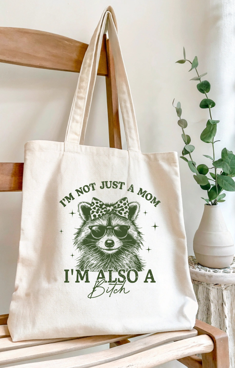 I'm Not Just a Mom, Canvas Tote Bag by Handsome Sam