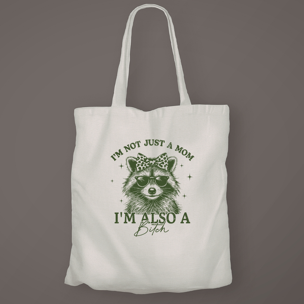 I'm Not Just a Mom, Canvas Tote Bag by Handsome Sam