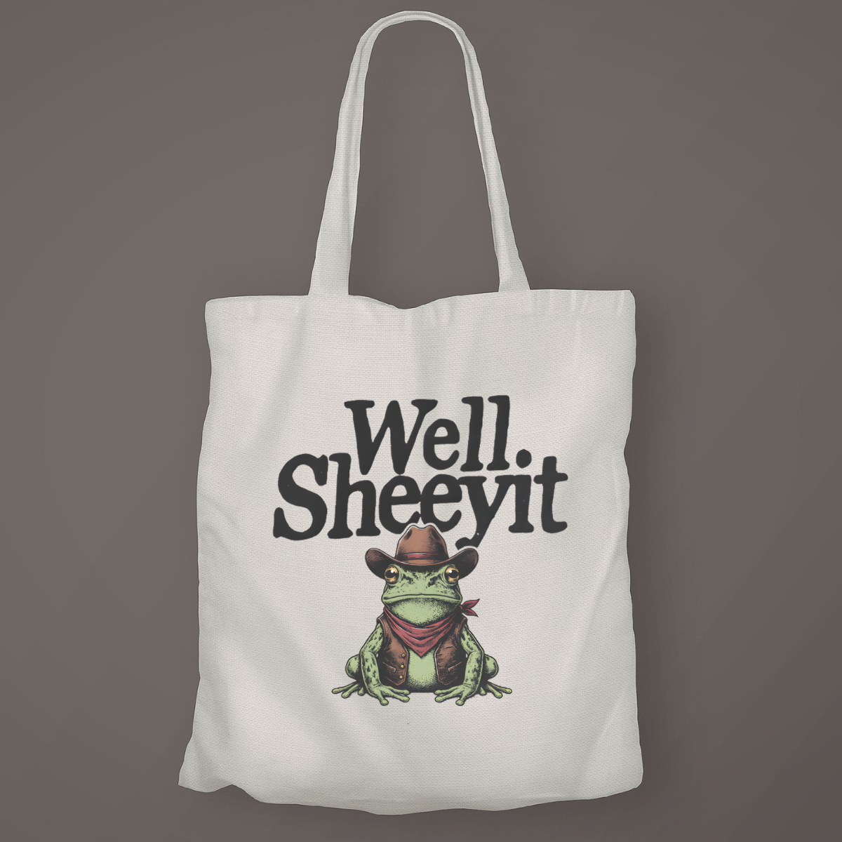 Well Sheeyit, Canvas Tote Bag by Handsome Sam