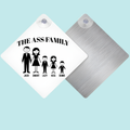 The A*s Family, Suction Cup Metal Window Sign