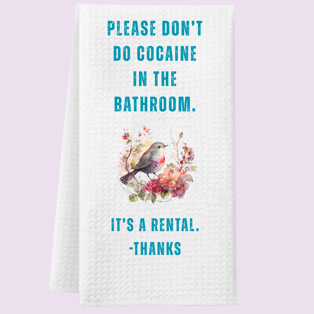 Funny Hand or Dish Towel  16 x 24 - Design will not fade