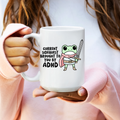 Current Side Quest Frog Ceramic Mug - Dishwasher Safe