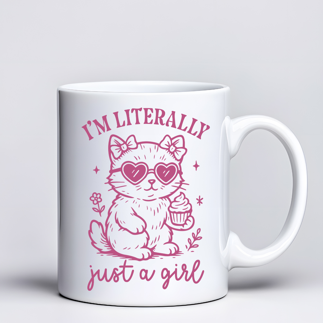 I'm Literally Just a Gift Cat Ceramic Coffee Mug