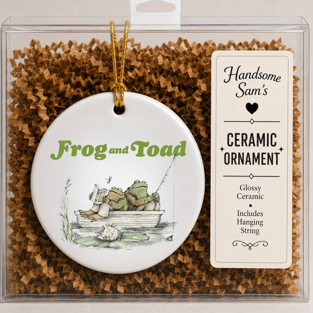Frog & Toad Friendship Ceramic Ornament