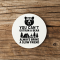 Always Bring a Slow Friend Coasters Snarky Unicorn Coaster – Sarcastic Ceramic Drink Coaster (Copy)
