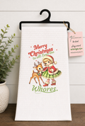 Sarcastic Christmas Girl Tea Towel Hand Towel Design
