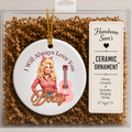 Dolly Ceramic Memorial Ornament | Country Western Tribute