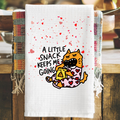 Snacks Keep Me Going - Waffle Weave Tea Towel