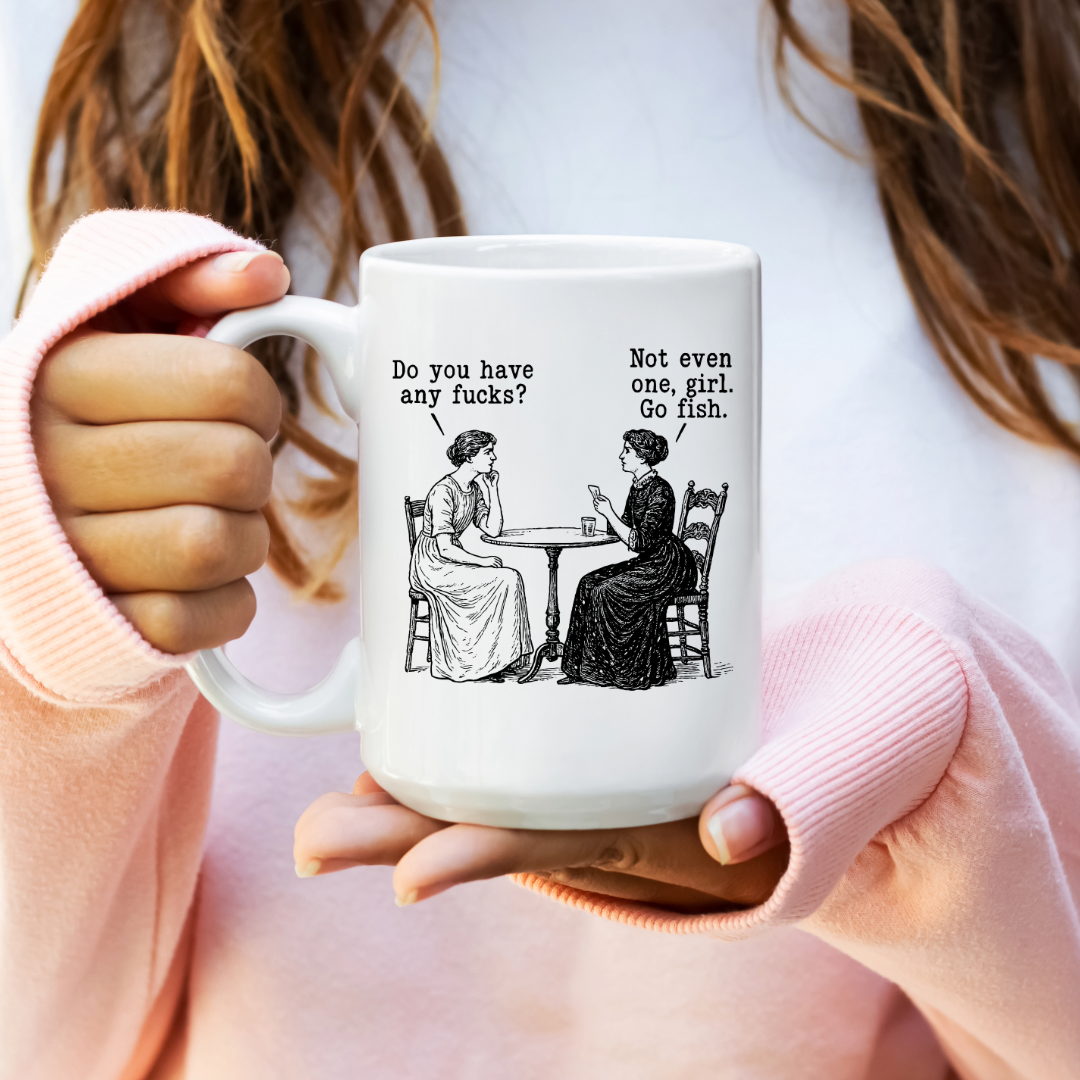 Funny Go Fish Ceramic Mug - Dishwasher Safe