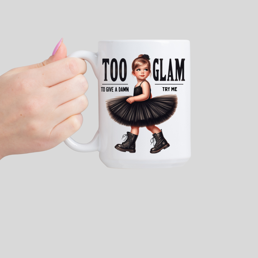 Too Glam, Trendy Ceramic Coffee Mug - Handsome Sam's Wholesale