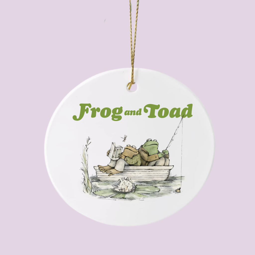 Frog & Toad Friendship Ceramic Ornament