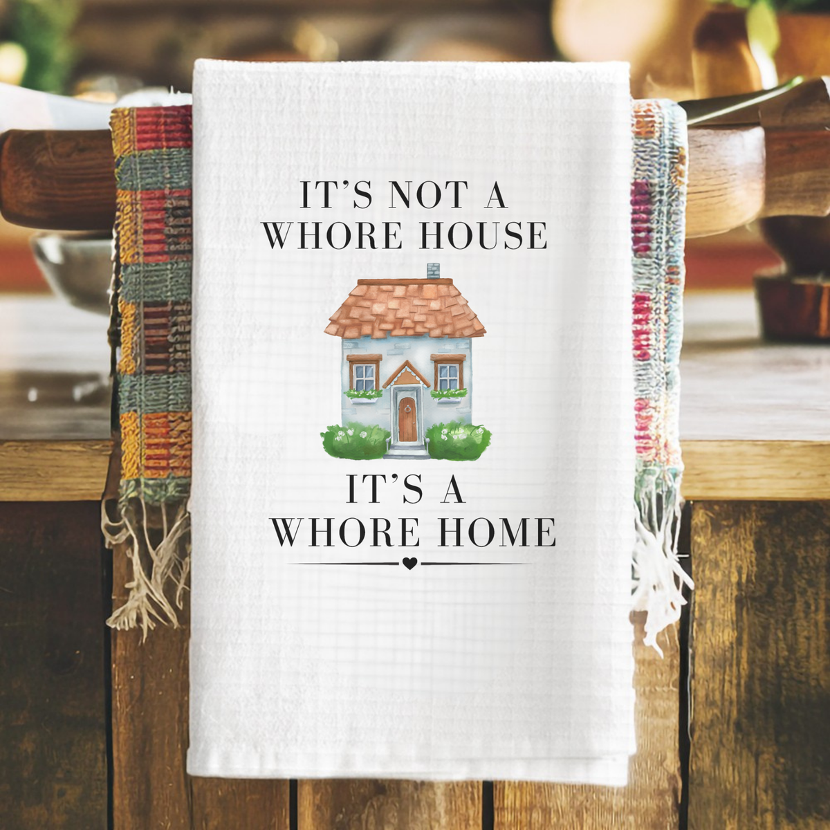 Sarcastic Home - 16x24 Microfiber Waffle Weave Hand Towel