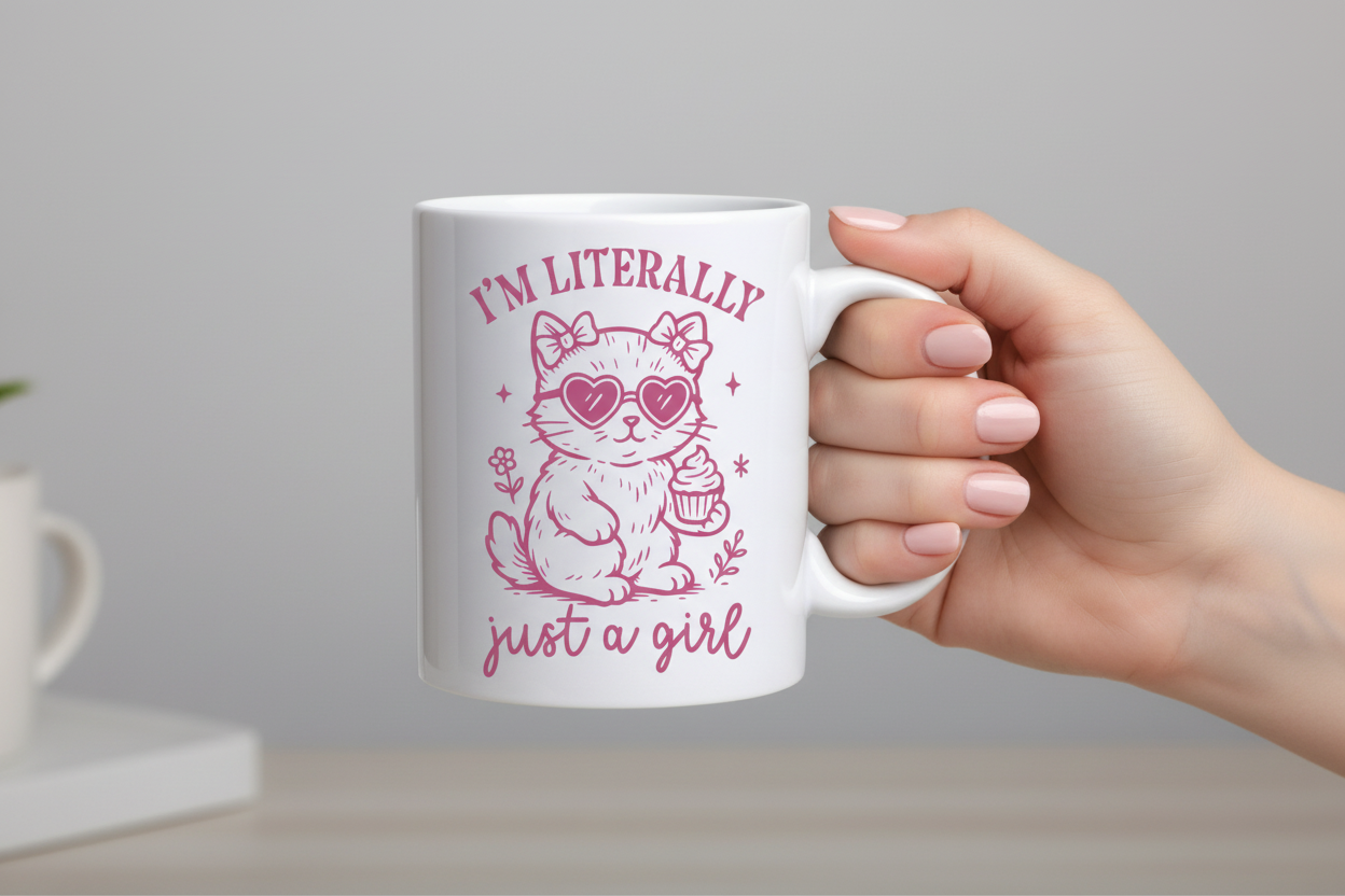 I'm Literally Just a Gift Cat Ceramic Coffee Mug
