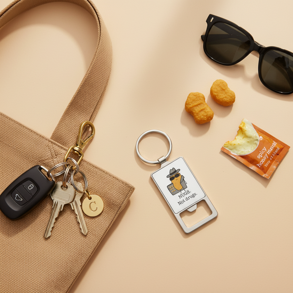 Cute Nugget - Bottle Opener Keychain