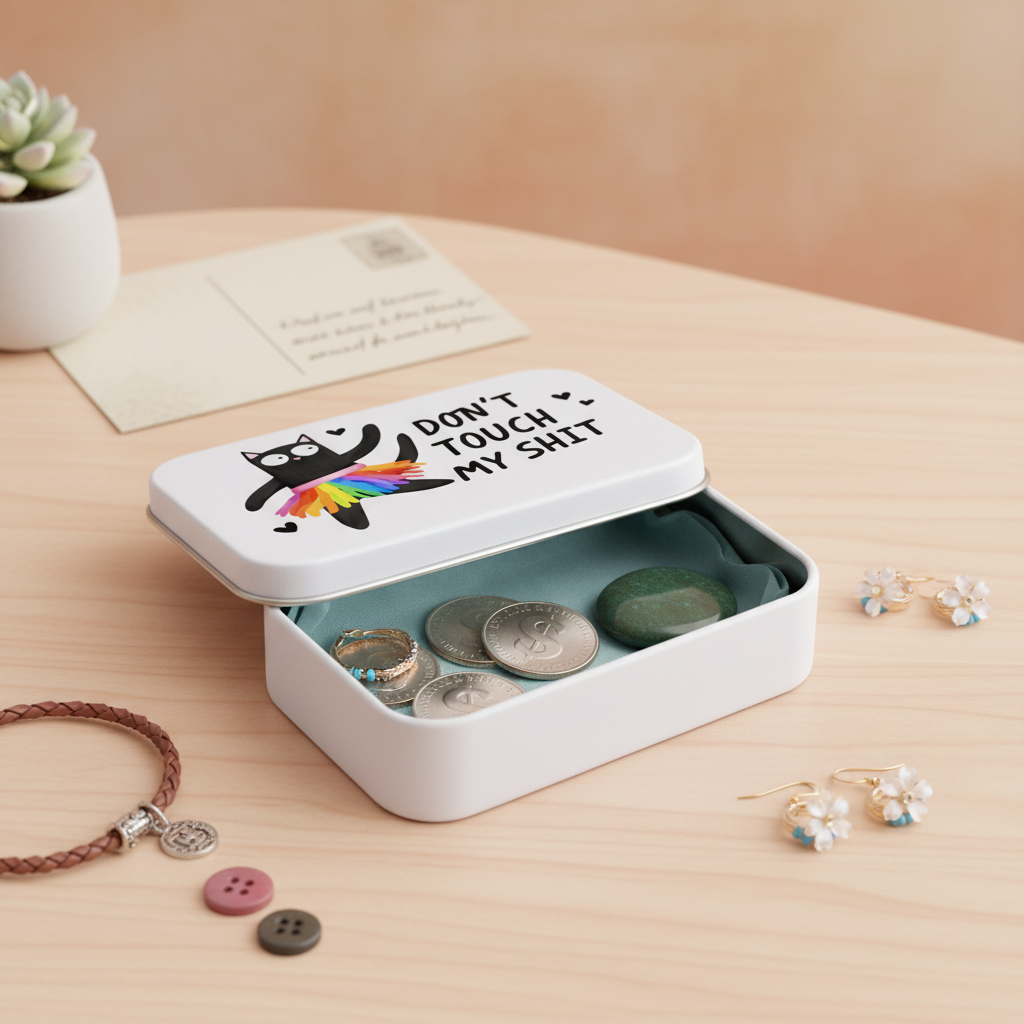 Don't Touch My Sh*t Stash Tin for Trinket Storage