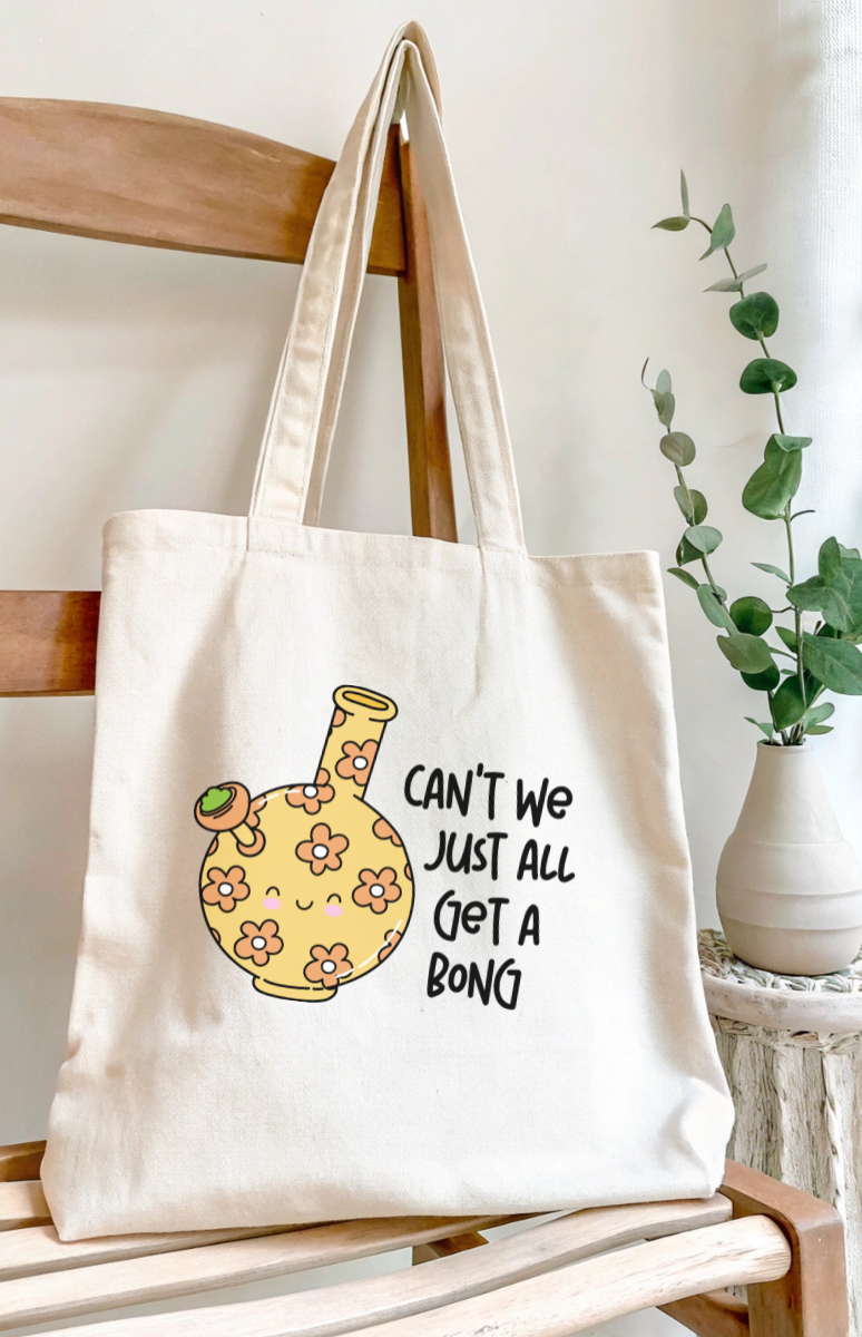 Can't we all just, Canvas Tote Bag by Handsome Sam