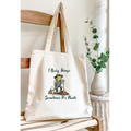 I Bury Things, Plant Lover Sarcastic Canvas Tote Bag by Handsome Sam