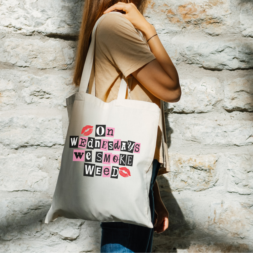 Weed Wednesdays, Canvas Tote Bag by Handsome Sam